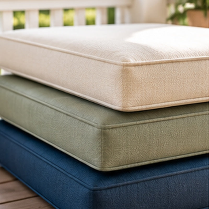 Swing Bed Back Cushion and Bolster Set with Sunbrella Fabrics