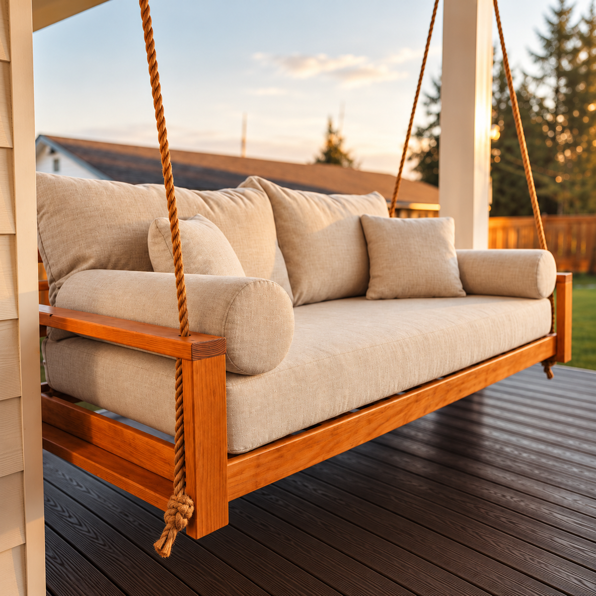 swing bed cushion set