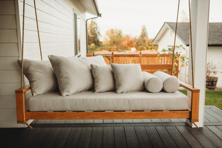 sunbrella swing bed cushions
