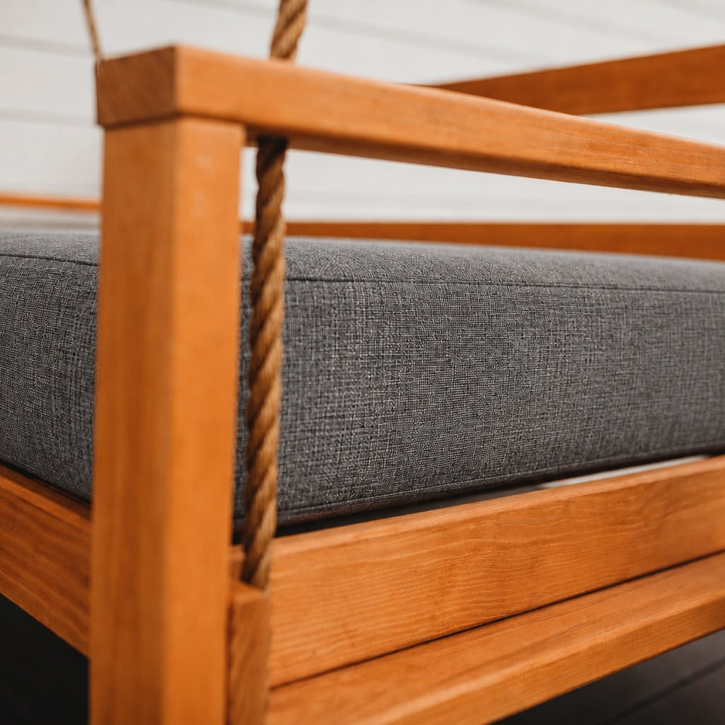 Full Swing Bed Seat Cushion – Cast Slate Sunbrella