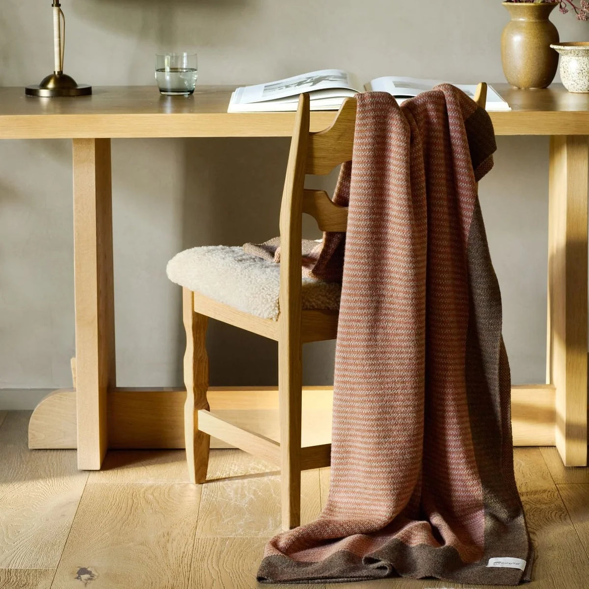 Sunbrella Terrace Edge Signature Indoor/Outdoor Throw