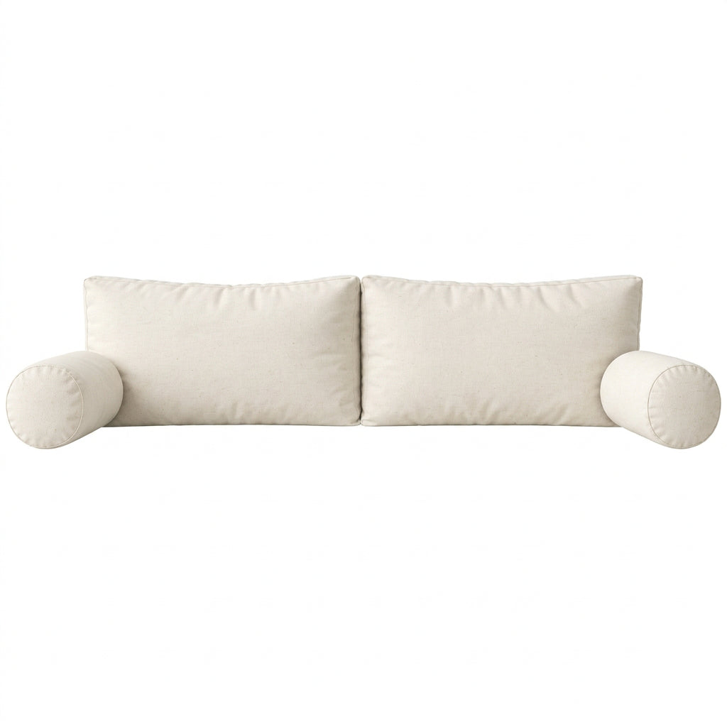 Full Swing Bed Back Cushion + Bolster Set – Canvas Natural Sunbrella