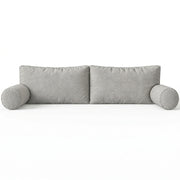 Full Swing Bed Back Cushion + Bolster Set – Cast Silver Sunbrella