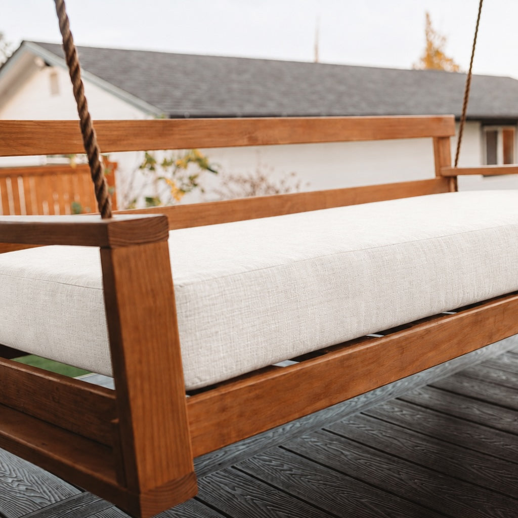 Full Swing Bed Seat Cushion – Canvas Natural Sunbrella