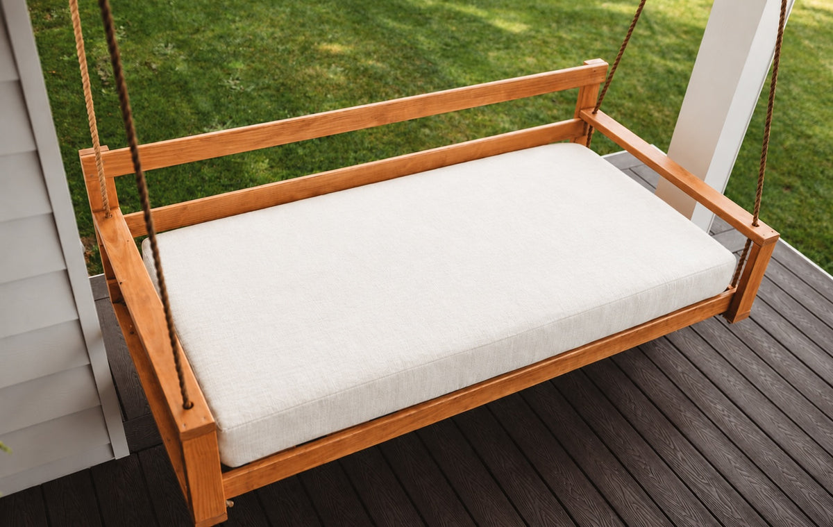 Full Swing Bed Seat Cushion – Canvas Natural Sunbrella