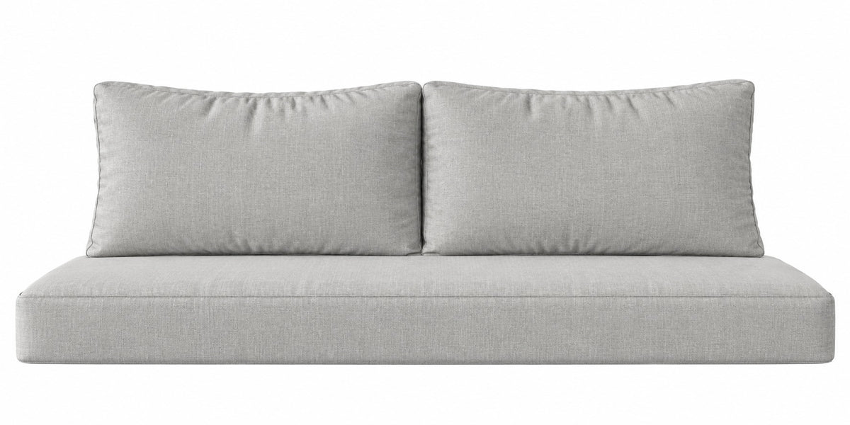 Twin Swing Bed Seat + Back Cushion Set – Cast Silver Sunbrella