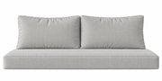 Twin Swing Bed Seat + Back Cushion Set – Cast Silver Sunbrella