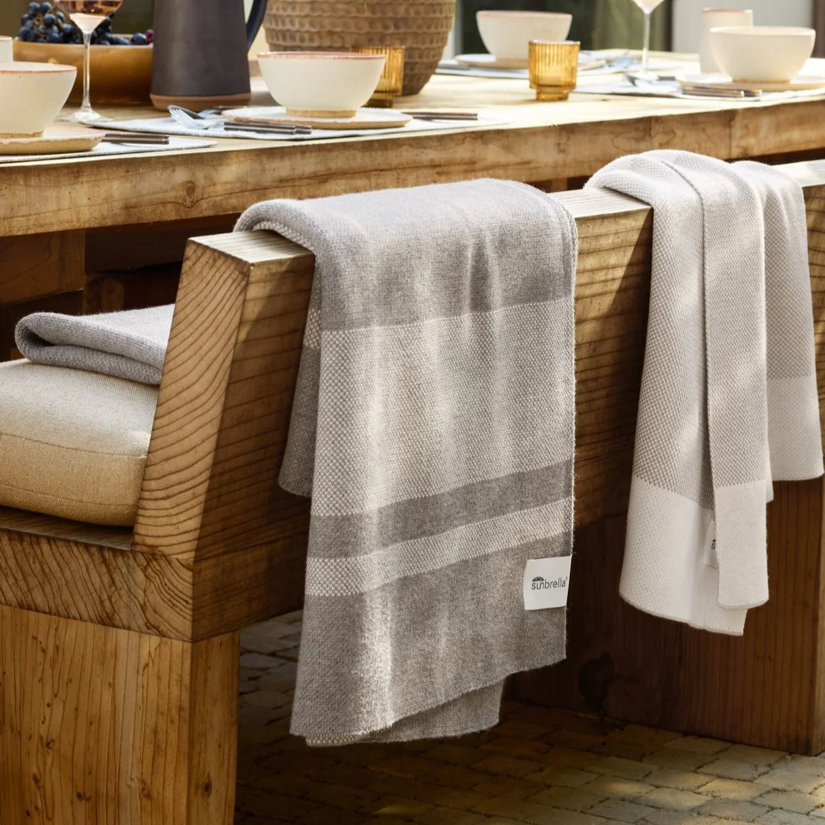 sunbrella throw blanket